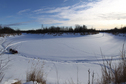 #6: The bend in the slough where I parked my snowmachine and started walking.