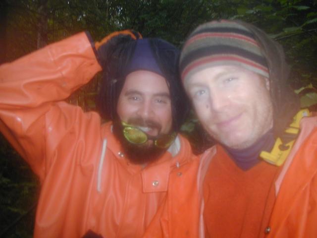 Doug and Bill at the confluence sans head nets