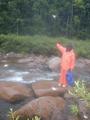 #4: Bill pointing to the confluence (note the 6 sparrow sized mosquitoes)