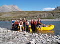 #8: 68.98529N 142.18087W:  the group at the put-in point on the Kongakut River.
