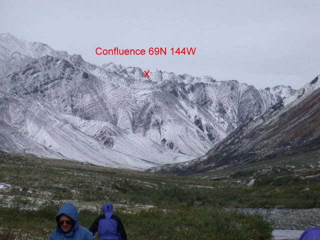 Confluence ridge from our camp the morning after our visit.