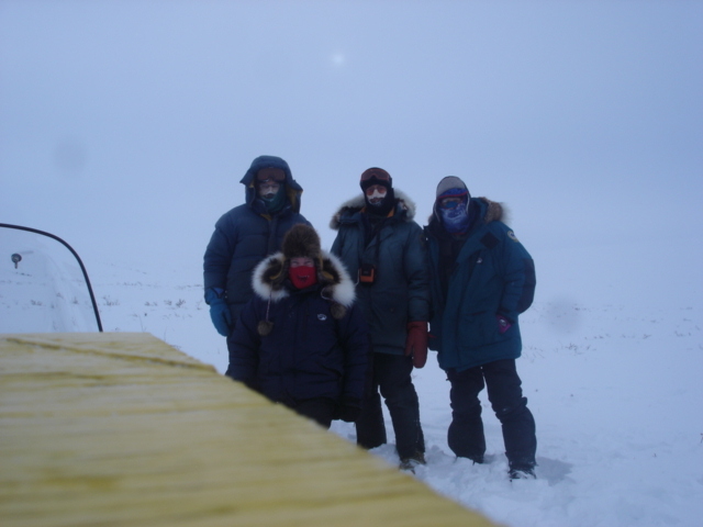 Expedition members at the confluence point.