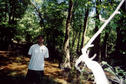 #5: Here I'm standing on the confluence, which is on an island in the middle of the swamp. (Close-up of me.)