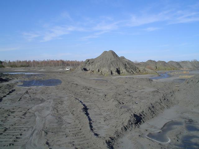 Ash pile where we parked