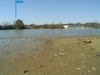 #1: Looking west to the confluence with N34 indicated