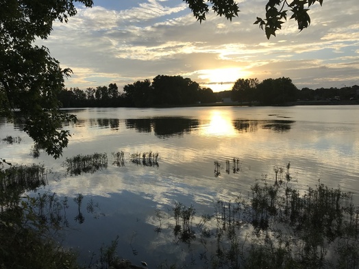 #1: Beautiful site of 34 North 86 West, in the foreground, in the Coosa River, in Gadsden Alabama, looking west-southwest. 