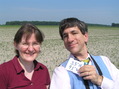 #2: Kathrin Viehrig and Joseph Kerski standing in a field in Arkansas.