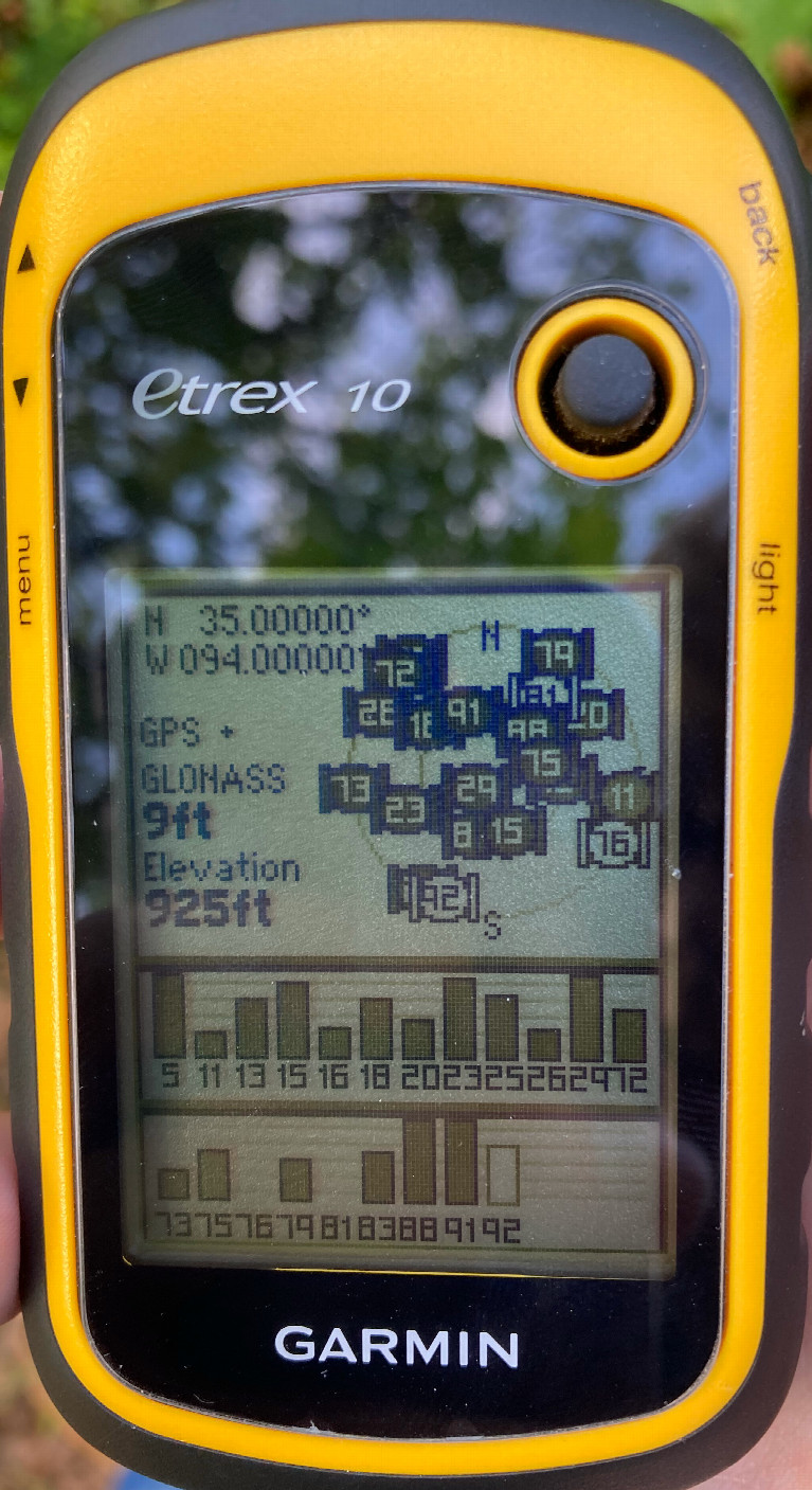 Zeroes on the GPS!