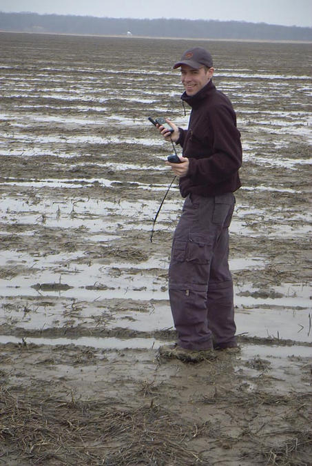 Jon heading into the field