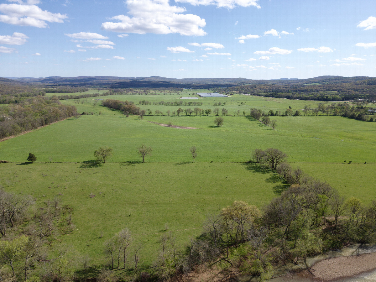 View South, from 120m above the point