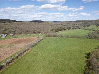 #9: View East, from 120m above the point