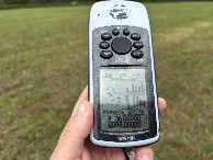 #6: GPS reading at the confluence point. 