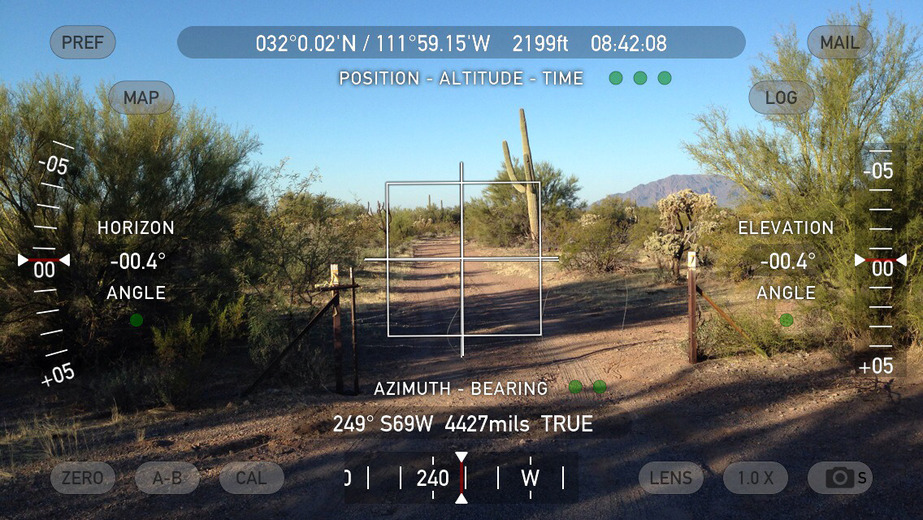 Theodolite data capture of gate location 