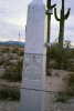 #5: A marker at the US-Mexico border.  The border runs just 4 miles
South of the confluence point.