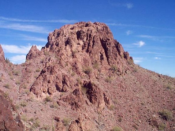 Looking north from my stopping point. The talus continues steeply down from here.