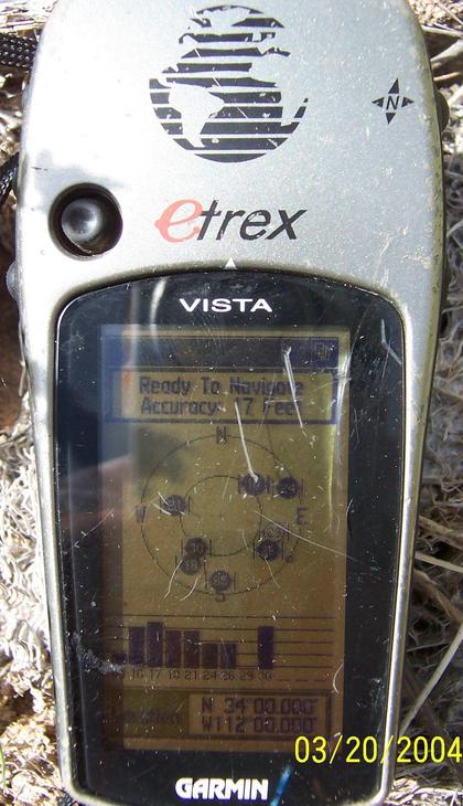 GPS at the exact location of the confluence