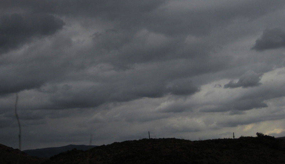 Unusual day in southern Arizona -- dark, cloudy skies