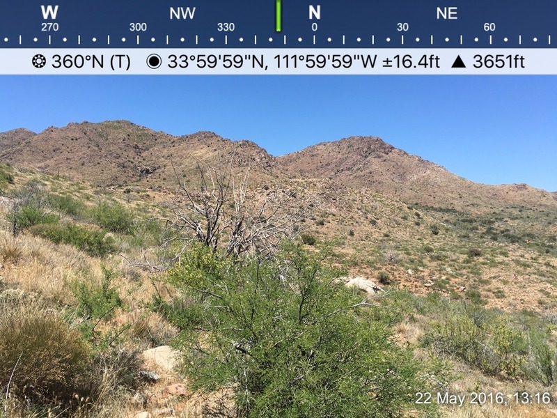 One of the views using Shawn's theodolite app.