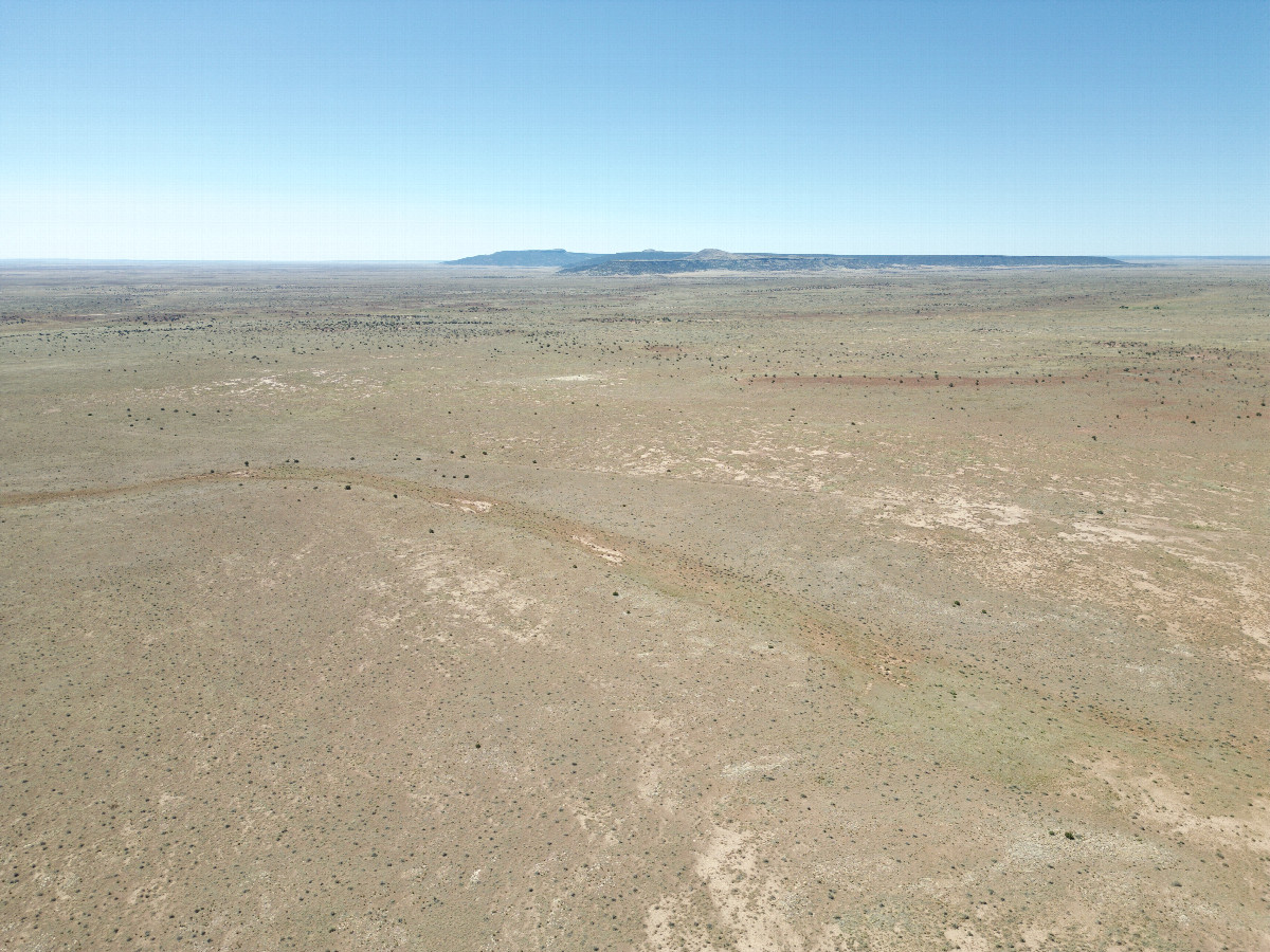 View South, from 120m above the point