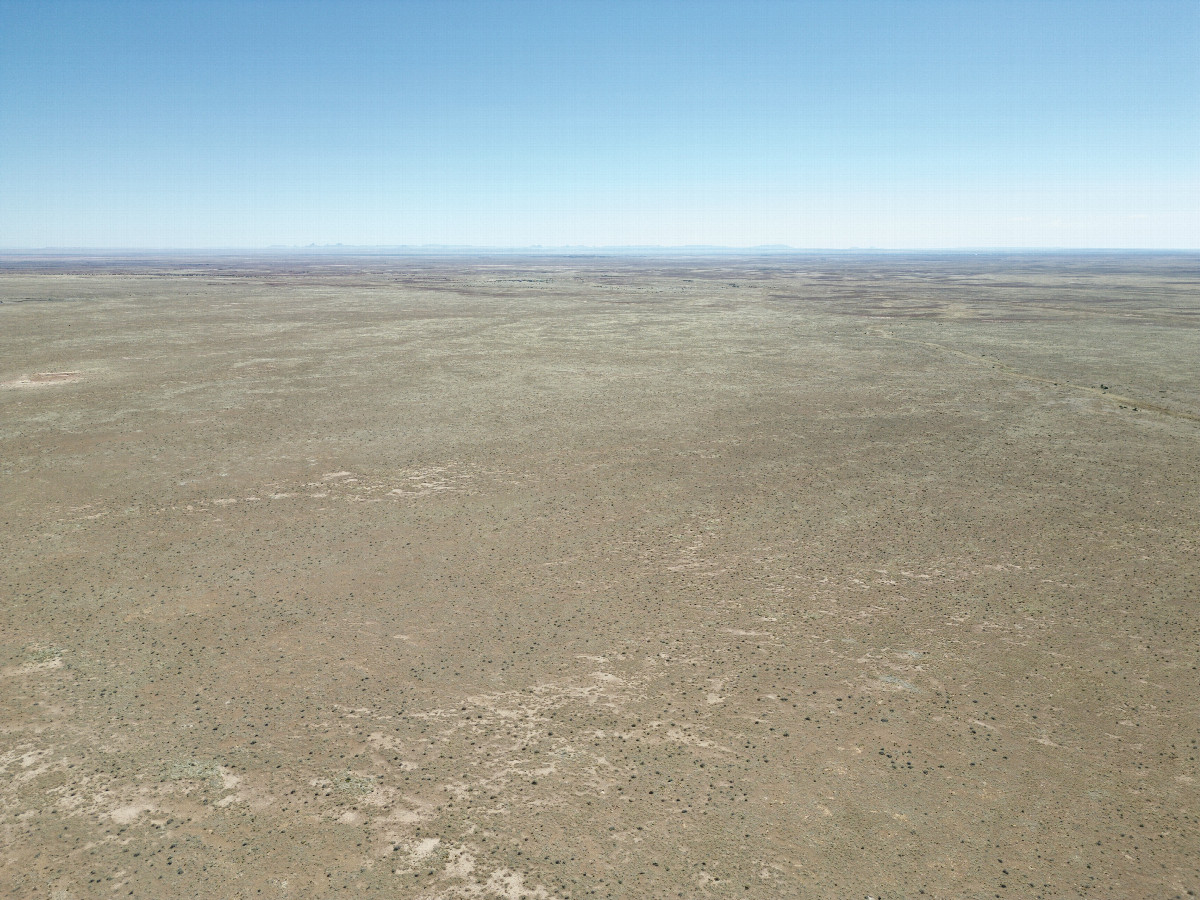 View East, from 120m above the point