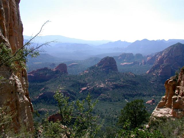 South from Confluence, in gully, at base of cliff