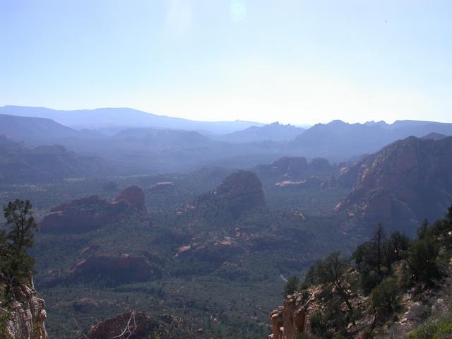 South from Confluence on top of cliff