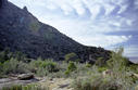 #4: View towards confluence (center of picture) from bottom of canyon