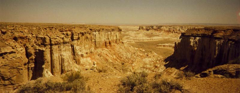 A closer look at the canyon to the north of the confluence