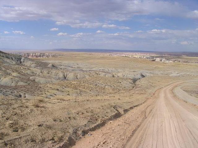 General lay of the land - the confluence is way to the left (west) of the laft margin of this photo.