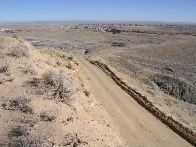 200 feet below Blue Point, this road comes within a third of a mile of 36N 111W