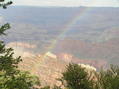 #7: Rainbow over Grandview Point after the confluence attempt, looking east.