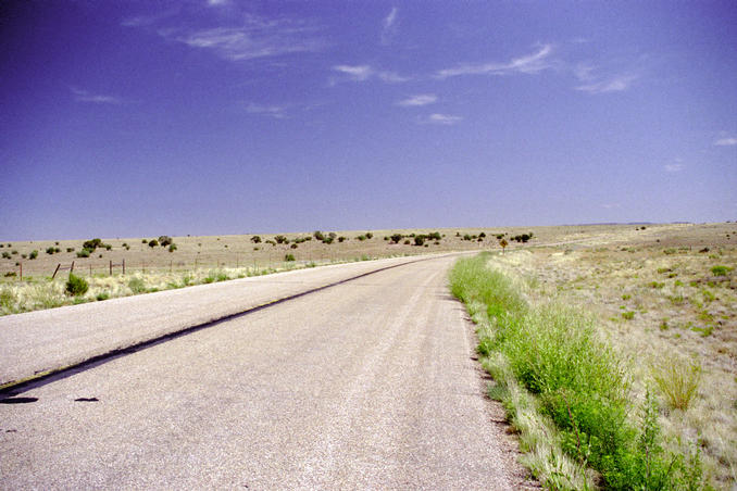 Indian Highway 18 leading north towards the confluence