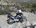 #6: Shows my motorcycle at the bottom of the wash, the furthest point I could ride.