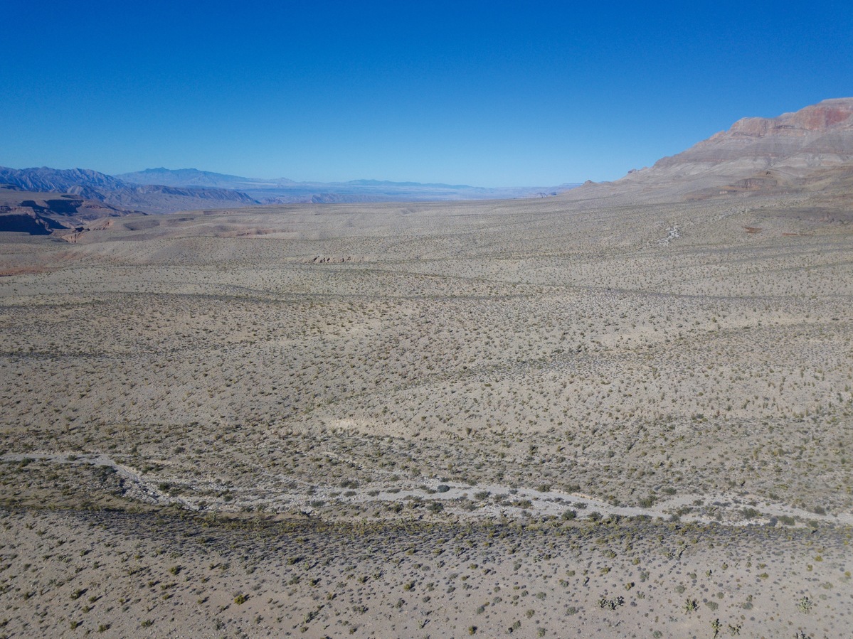 View North, from 120m above the point