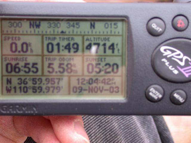 GPS at end of ledge