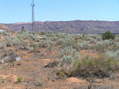 #2: View to the east from the confluence; Arizona welcome sign visible.
