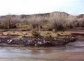 #3: View west.  The confluence is in the water in the foreground.