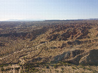 #11: View West (along the Arizona-Utah state line), from 120m above the point