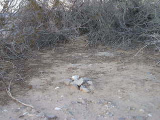 #1: The confluence point is marked by a small cairn left by previous visitors