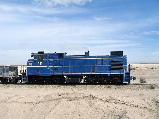 Close-up of train