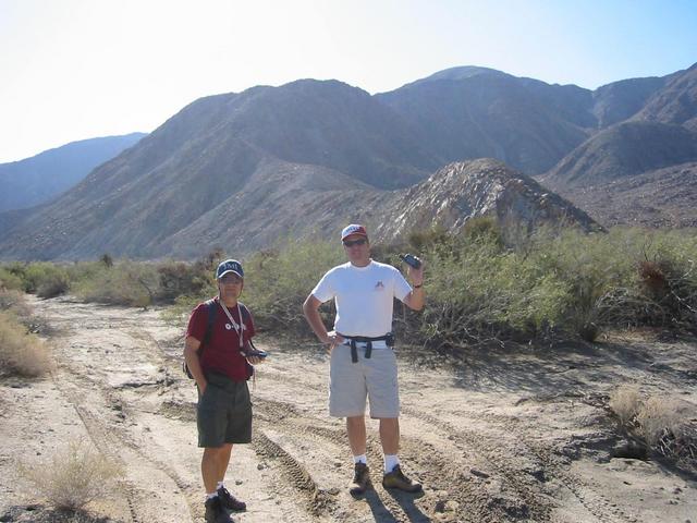 Dave Kuhns and Frank Kuzniar with the conflence in the background