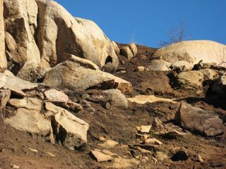 #1: Looking uphill at the confluence