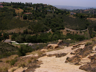 #1: Looking down the hill toward the confluence