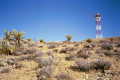 #4: A communications tower at the top of the hill above the confluence point.