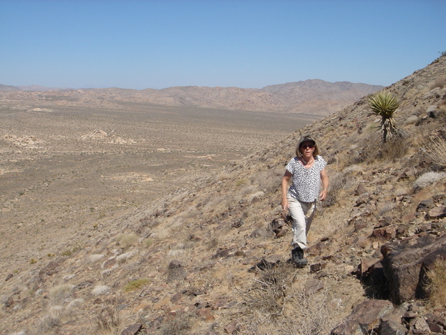 the final climb, Belle camp in the background