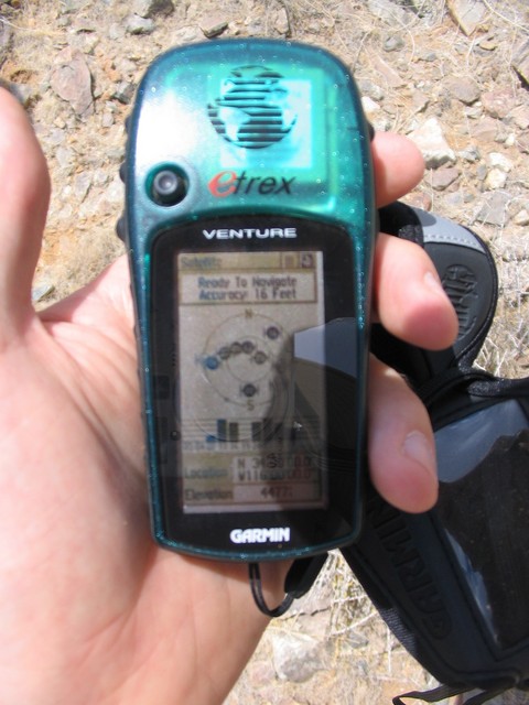 GPS view at the confluence
