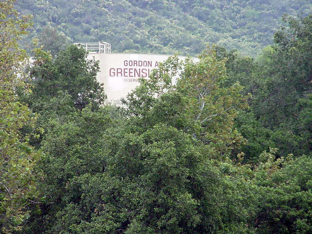 Distant view of water tank