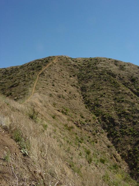 (East-North) Up to the main ridge
