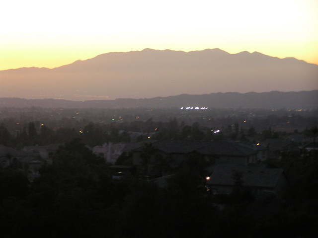 View to the west during the descent from the confluence trek.