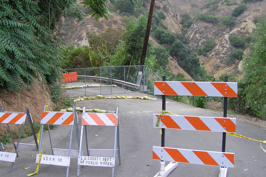 This confluence is temporarily closed!  View to the northwest.